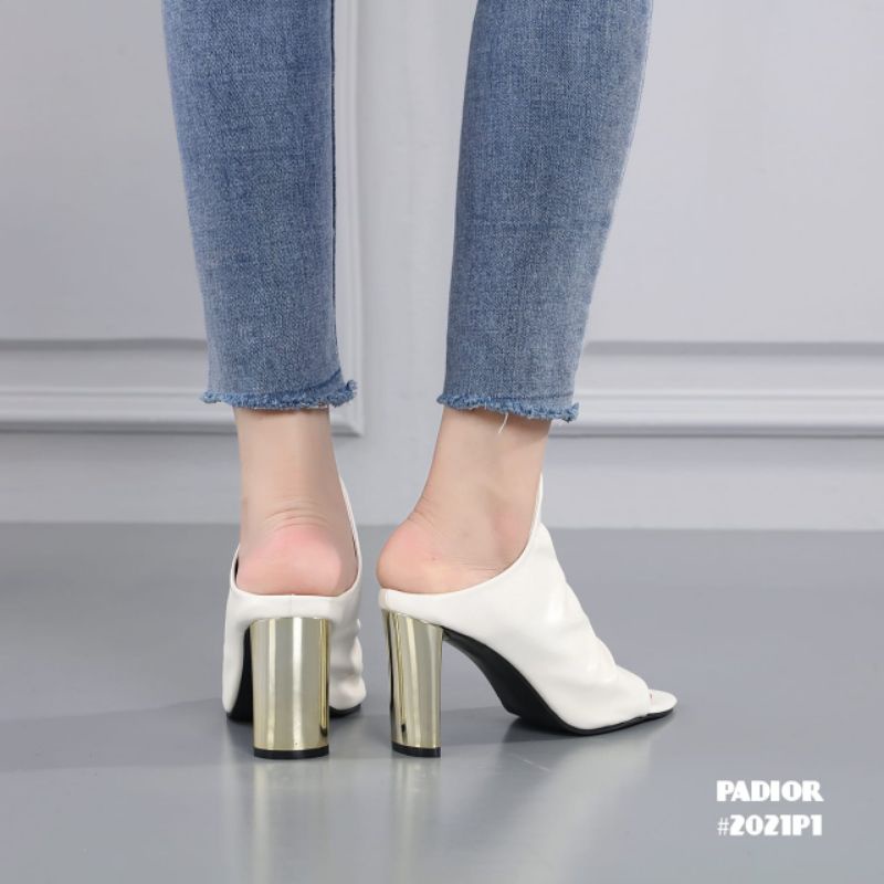 FHS PADIOR HIGH BLOCK POINTED SLOP SHOES #2021P1