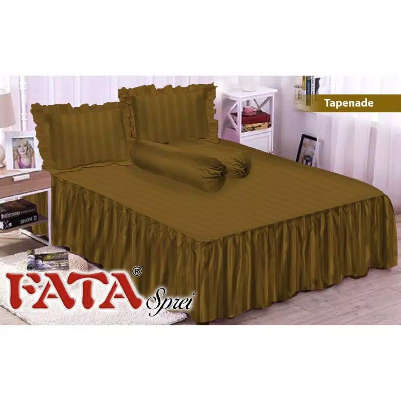 Sprei Rumbai - Fata Sprei Rumbai Polos Warna Tapenade Ukuran 180x200 & 160x200