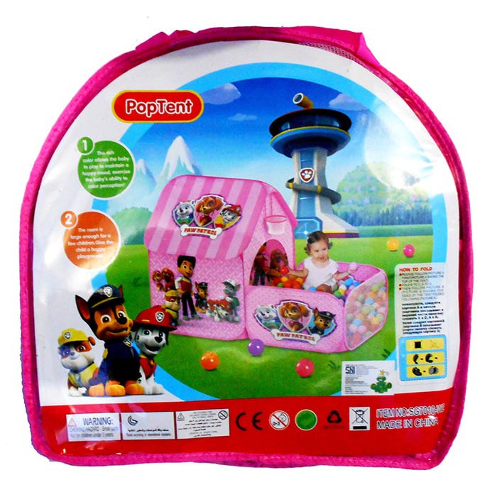Tenda Rumah Anak Paw Patrol Tenda Mandi Bola Anak mainan anak perempuan laki laki bayi cewek cowok