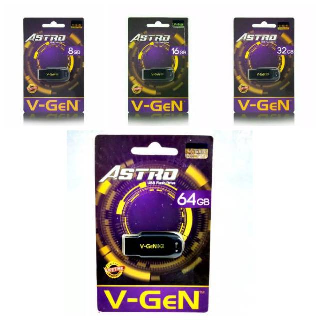 FLASHDISK V-GEN ASTRO USB VGEN 8GB 16GB 32GB 64GB FLASH DISK ORIGINAL