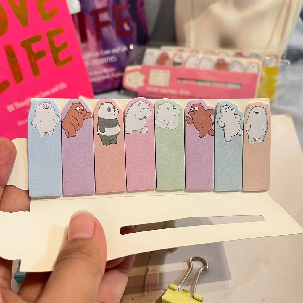 

STICKY NOTES SLIM WE BARE BEARS WBB PEMBATAS BUKU READY BERKUALITAS