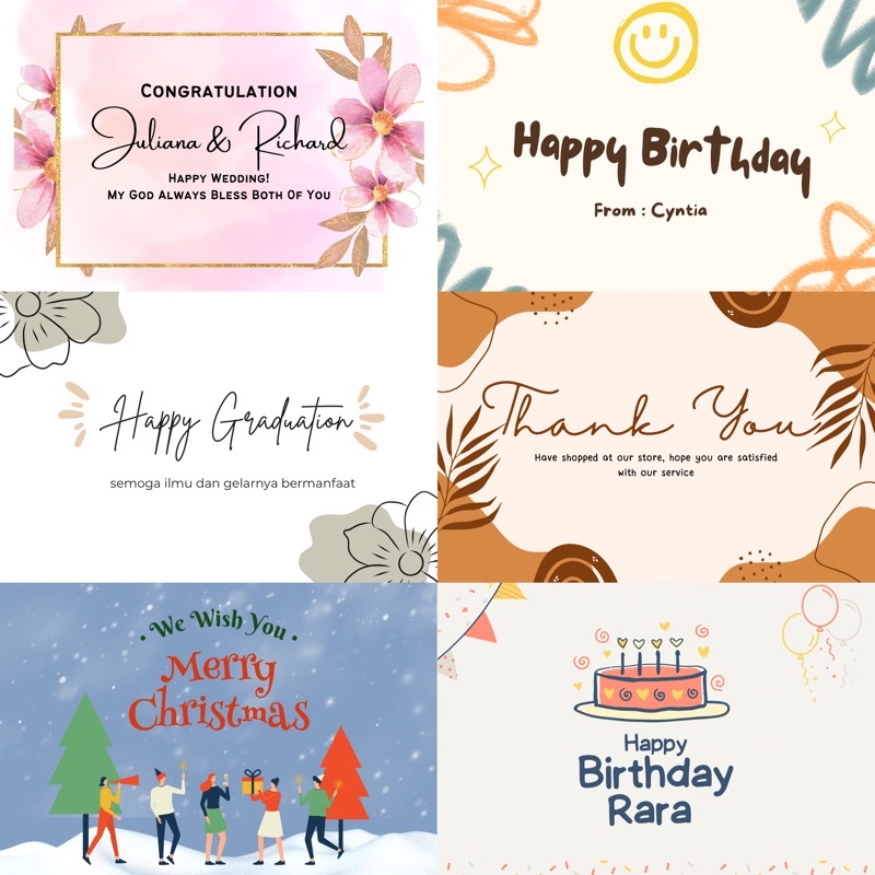 Greeting card kartu ucapan titip surat