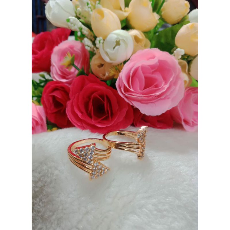 Fourfashion Cincin Xuping Lane Permata Gold kekinian