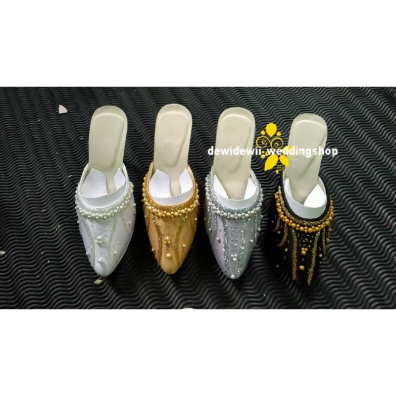 Selopn Payet Mutiara / Selop Pengantin (Cewek + Cowok)