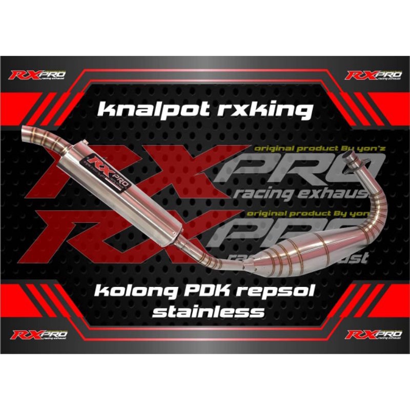 knalpot rx king rx special original RXpro racing type knalpot PDK repsol stainles