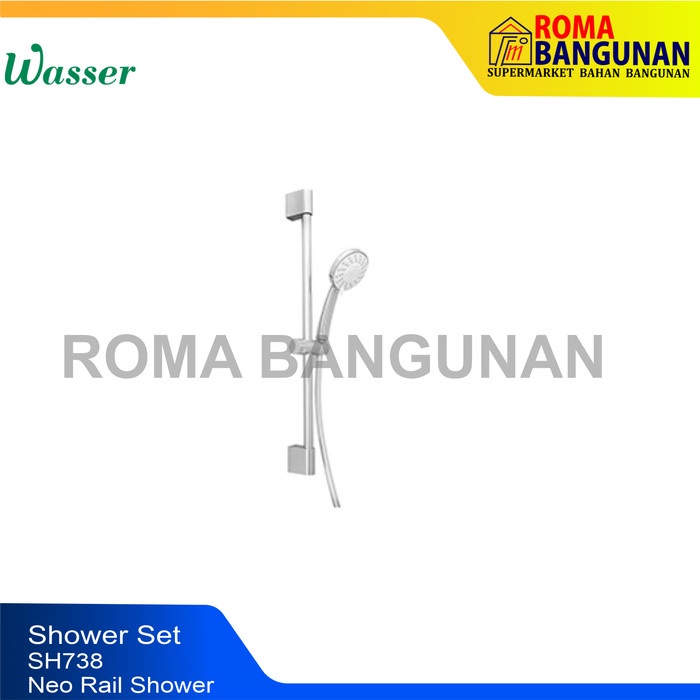 Wasser Set Tiang Shower / Neo Rail Hand Shower SHS738 / SHS 738