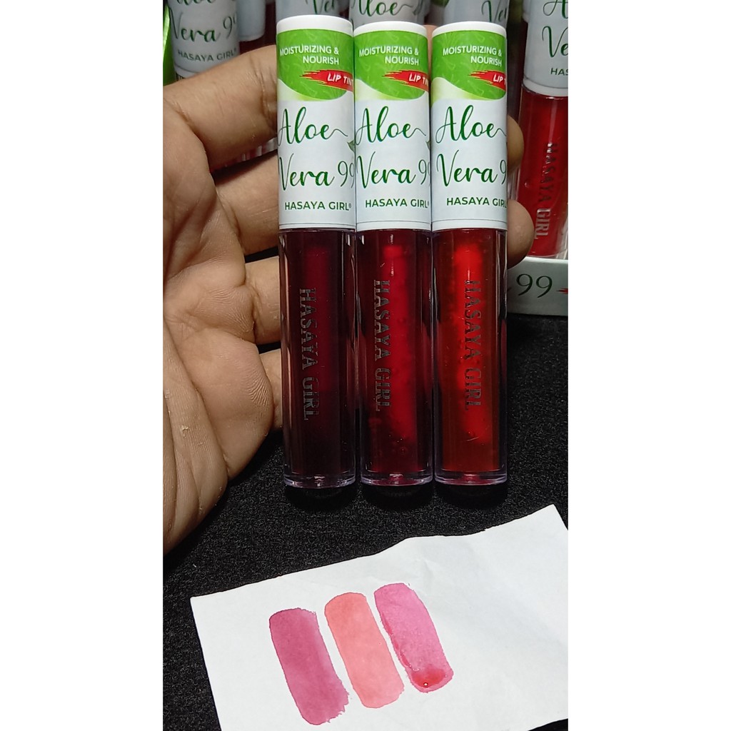 PROMO PER12PCS!!!LIP TIN HASAYA GIRL 99 ALOEVERA 8444