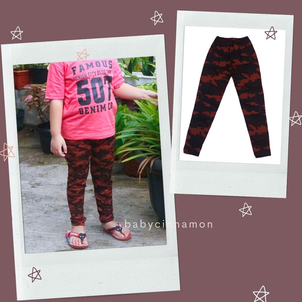 ARMY Pants uk 8-10 Tahun / Celana Leging Panjang ABRI Anak Laki Perempuan Bawahan Legging Adem Murah