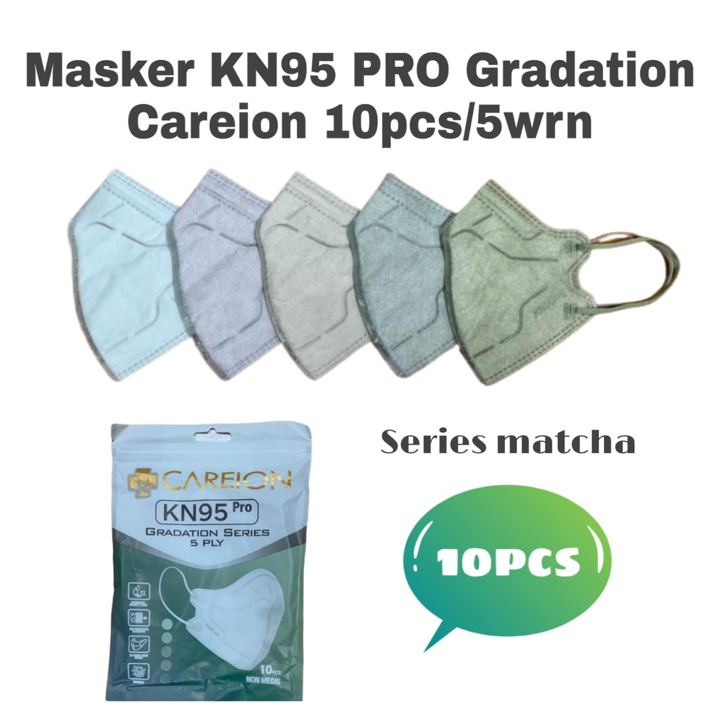 MASKER KN 95PRO GRADATION SERIES 5PLY ISI10 3D PROTECT MASK NEW DESIGN