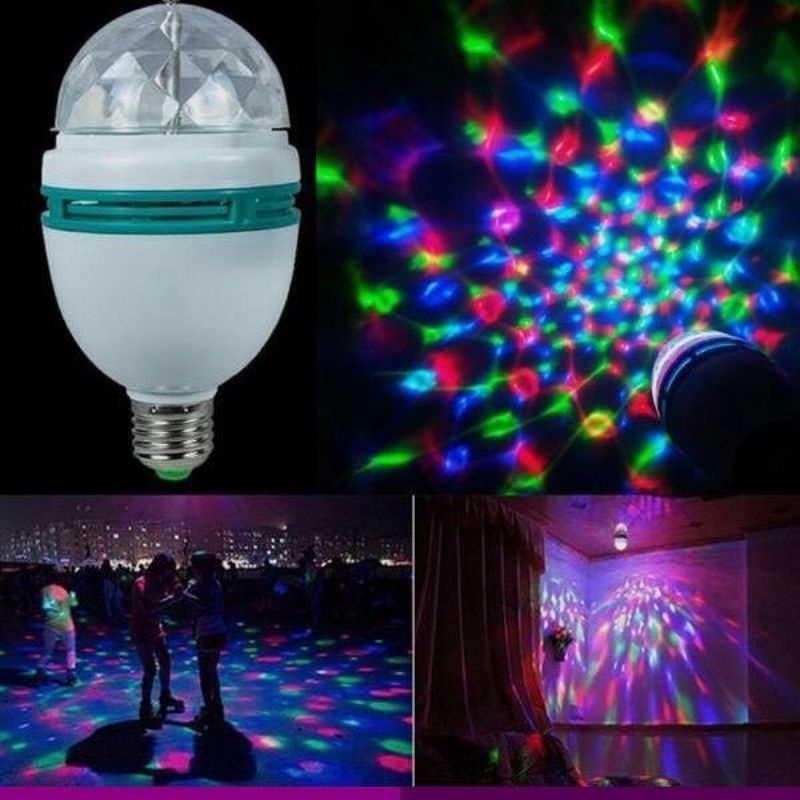 LAMPU MINI PARTY LED LAMPU DISCO LAMPU HIAS RGB 3W COLOUR FULL PROMO