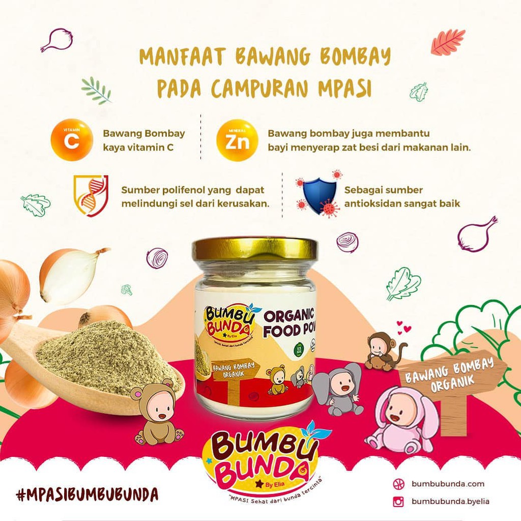 Food Powder MPASI Kaldu Bumbu Masak MPASI Bumbu Bunda 40 G