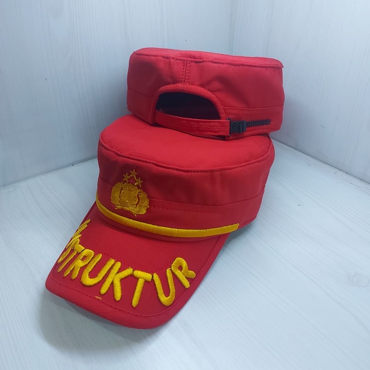 Topi Komando Pama/Perwira Merah Instruktur Ripstop