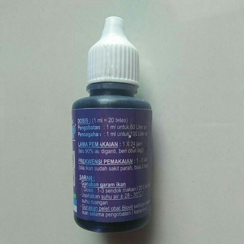 PARASTOP obat ikan hias anti parasit kulit dan jamur 30 ml