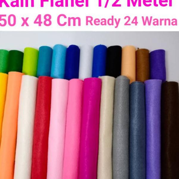 

2.2 SALE KAIN FLANEL 1/2 METER 50 X 48 CM ( READY 24 WARNA )
