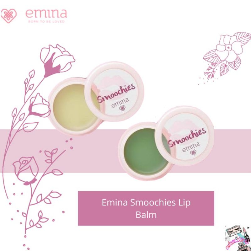 ☃Cutezz_Ching1☃Emina Smoochies Lip Balm 3.7g - Pelembab Bibir