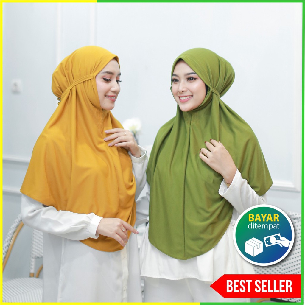 Hijab Instan Khimar Adelia Bahan Kaos TC Premium Nyaman Hijab Instan Khimar Adelia Bahan Kaos TC Premium Nyaman