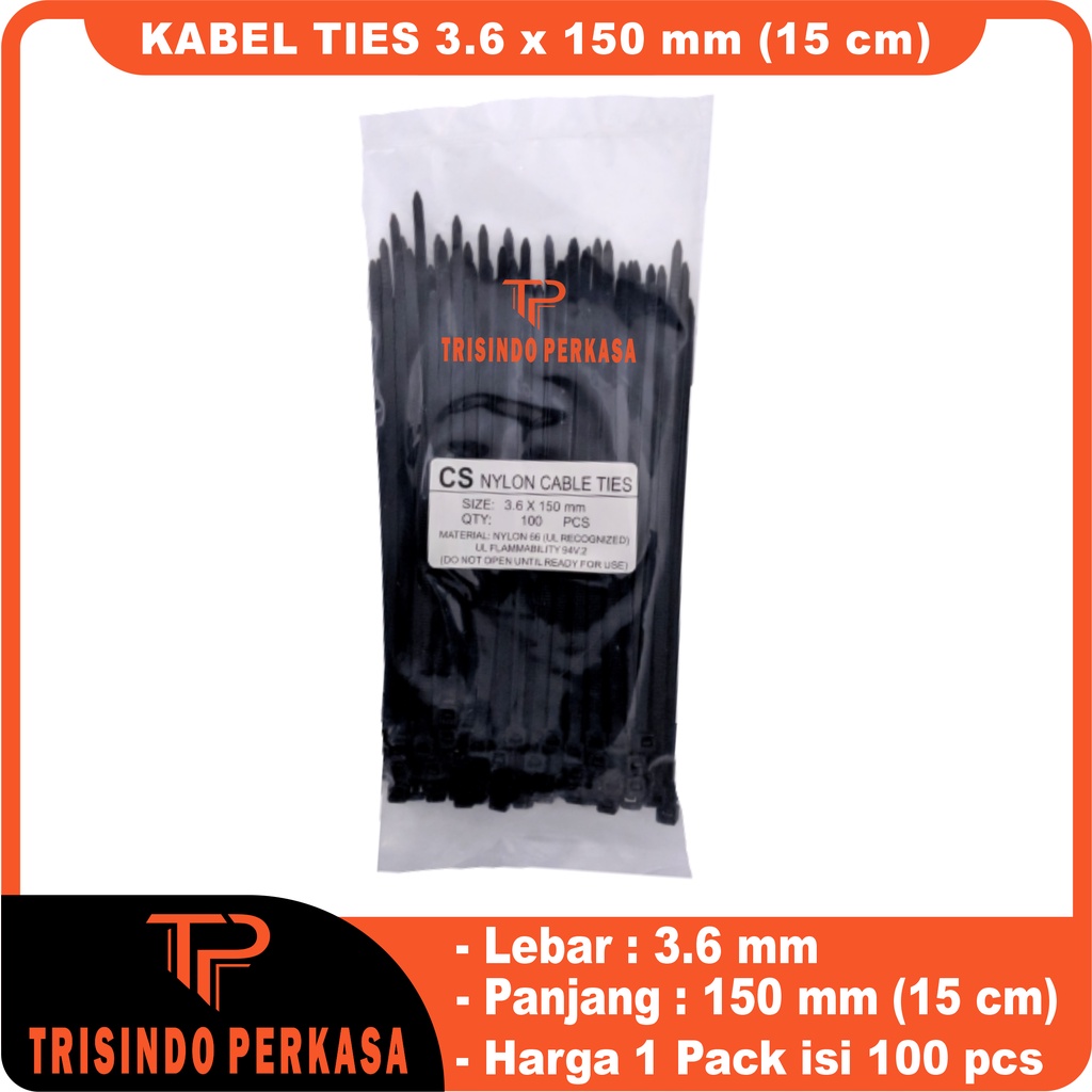 Kabel Ties Cable Tie 3.6 x 150mm (15cm)