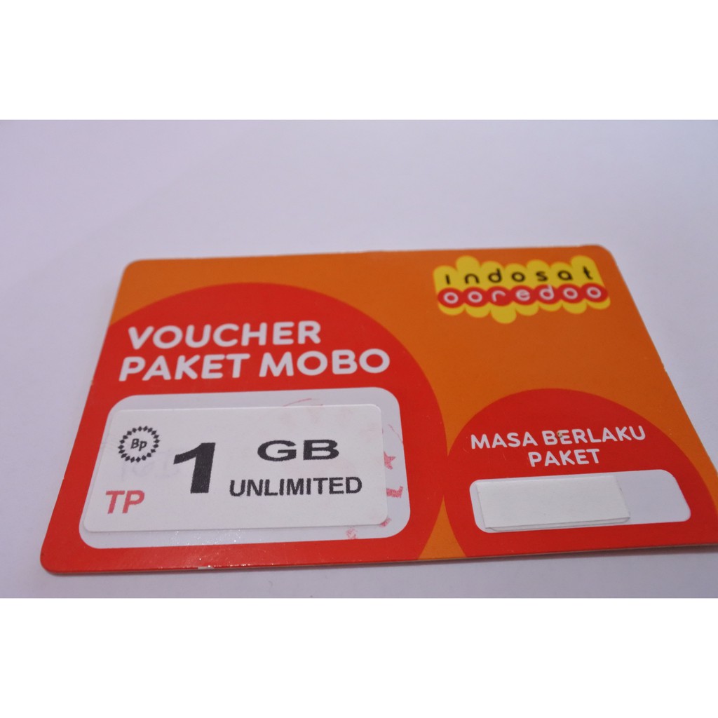 Voucher Indosat 1GB Unlimited