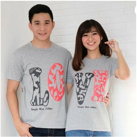 Cp PD Variasi Love / CP / BAJU COUPLE / BAJU COUPLE KEKINIAN / CP / BAJU PASANGAN