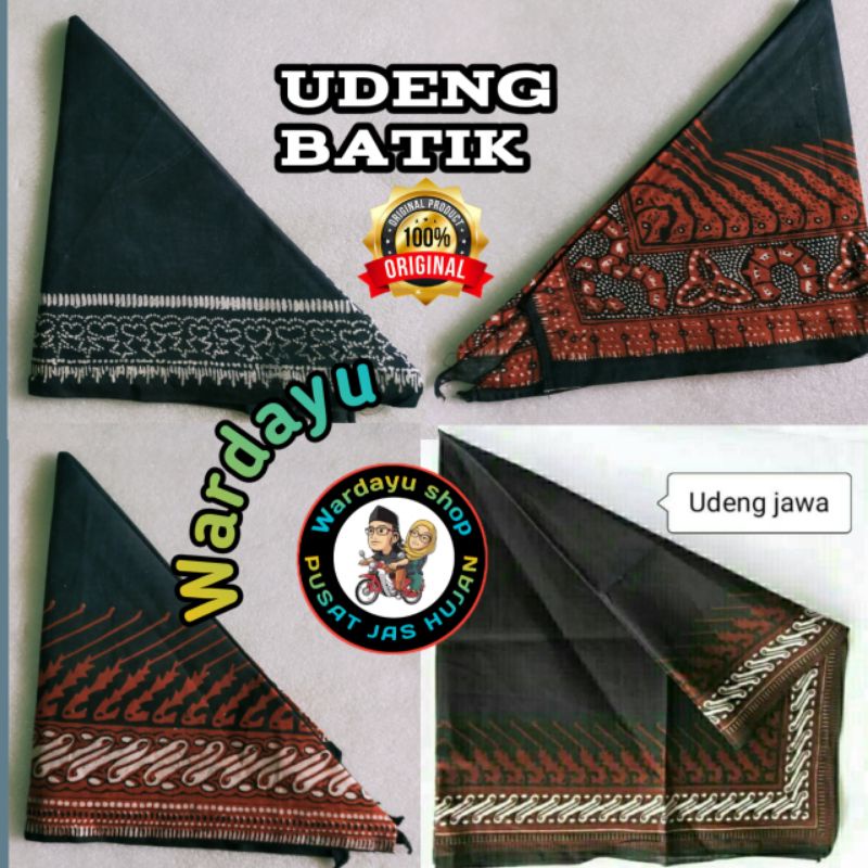 Udeng Batik Segitiga Jawa / Iket Kepala Slayer Bandana Halus Kain Katun Blangkon Sleyer Masker Multi Fungsi Murah