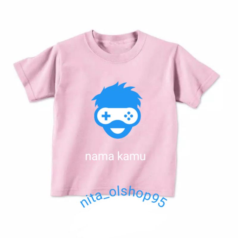 baju anak gemer kaos anak gaming pro player