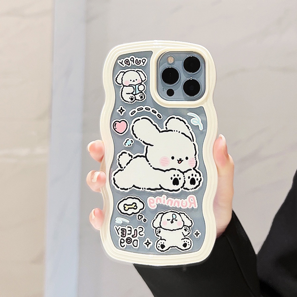 Casing TPU iPhone 13pro 13prm 11 7Plus 8Plus Xr XS 13 12pro Max Gambar Anjing Lucu