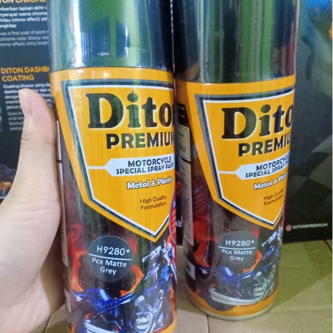 DITON Premium Pilok Pilox Cat Semprot H9280 PCX MATTE GREY / 9280 Abu - Abu Doff Honda (400cc/400ml)