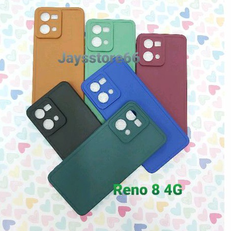 Case Pro Camera  Soft Matte With Camera Protector 9D For Oppo Reno 8 4G