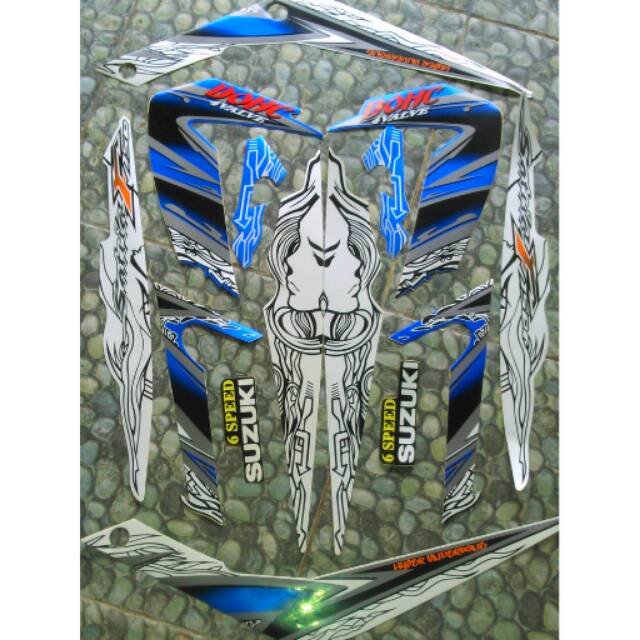 Stiker striping satria fu 2011