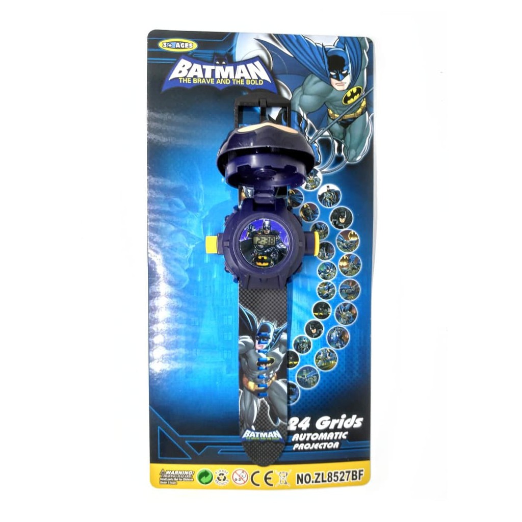 Super Promo! JAM TANGAN ANAK PROYEKTOR KEPALA JUMBO BATMAN BETMEN DIGITAL LED Murah!