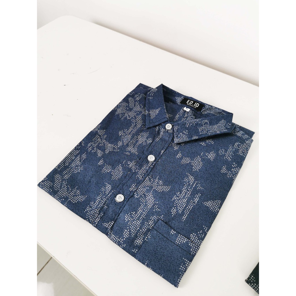 Amspro kemeja pria lengan pendek / kemeja casual / kemeja motif / kemeja kerja PD-30