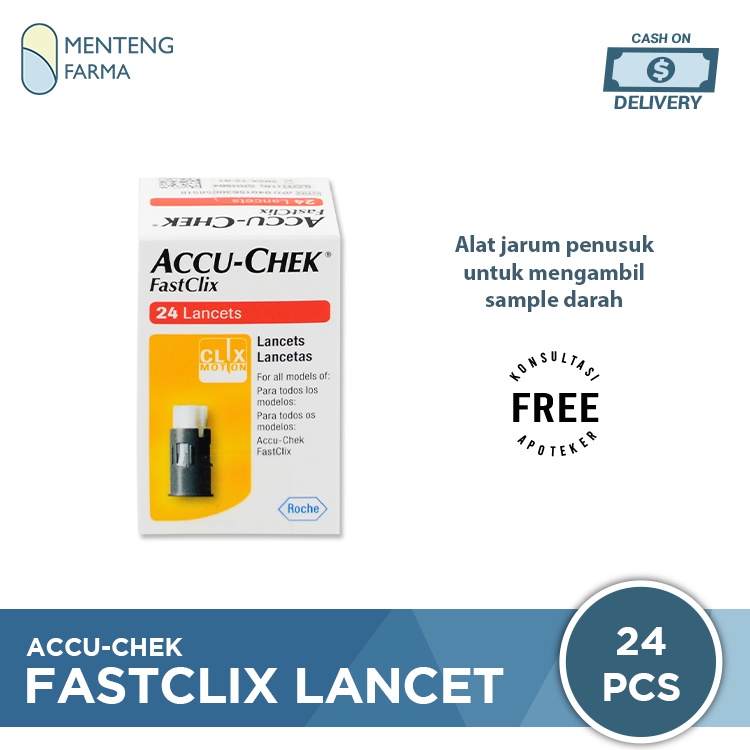 Accu-Chek Fastclix 24 Lancets - Jarum Lancet Sekali Pakai