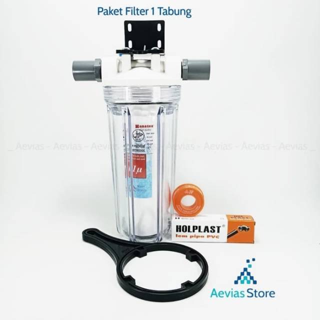 Filter Air Saringan Air PDAM, PAM, Sumur, Tabung, Tahap 1, 10"