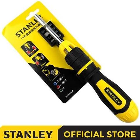 Stanley STHT68010-8 10Pcs Racheting Multi Bit Screwdriver ---Termurah---