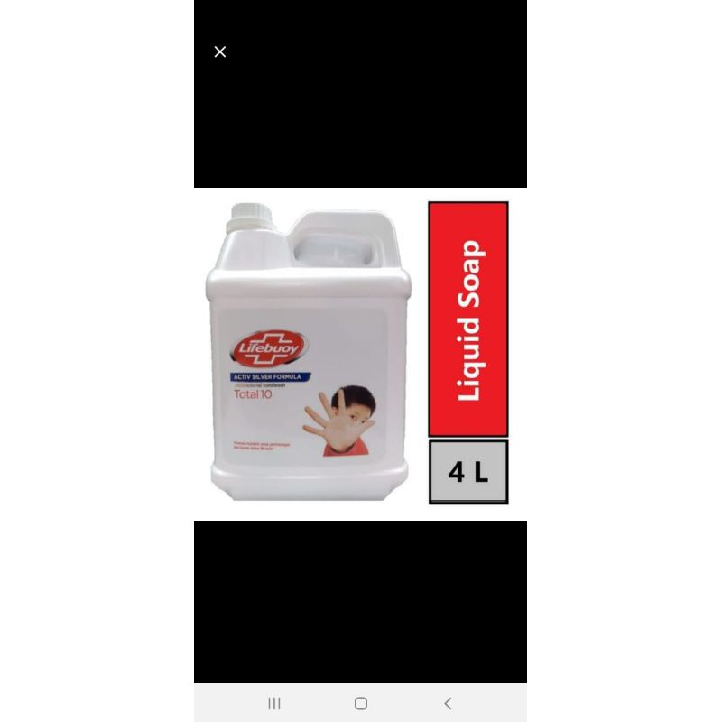 Lifebuoy sabun cuci tangan 4 liter/ Handwash