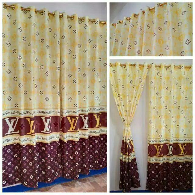 Gorden Tirai Homemade Smokring Motif Caramel