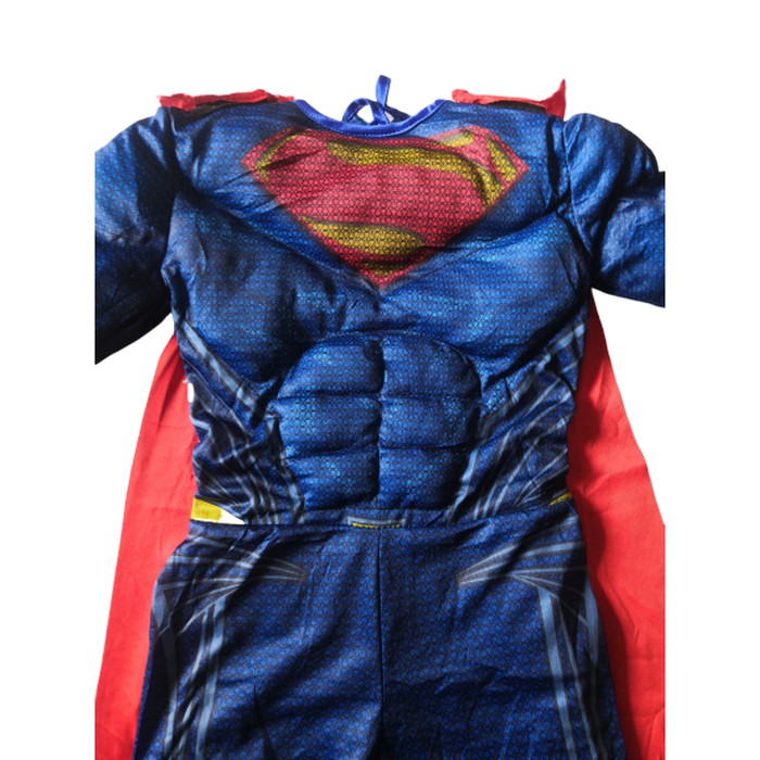 Kostum Superman Anak Laki Impor Cosplay Ultah Otot  Busa Jumpsuit Import Costume Ulang Tahun