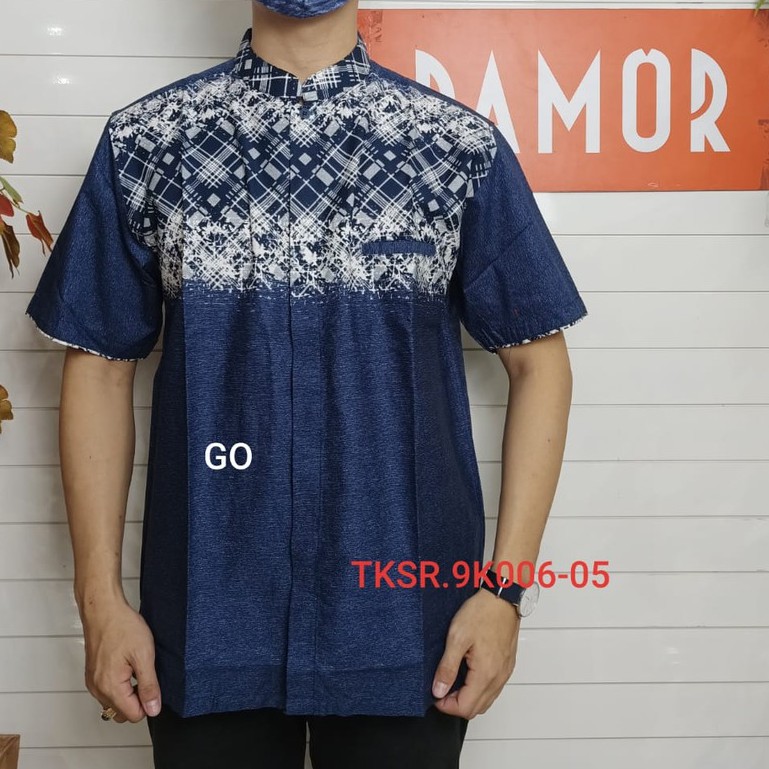 gof DAMOR By (CRESSIDA) KOKO REGULER Baju Muslim Koko Cowok Pakaian Pria Muslim Lengan Pendek