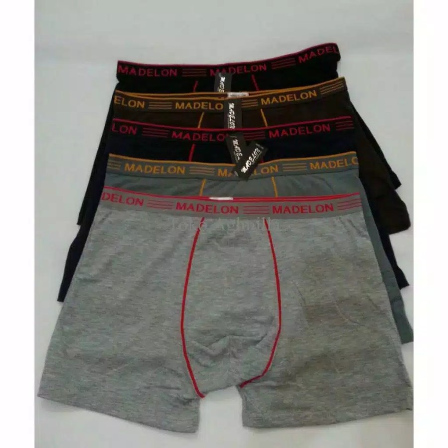 COD!! SH_ BOXER PRIA MADELON SIZE M/L/XL //CELANA DALAM PRIA MADELON MODEL BOXER WARNA RANDOM 3pcs