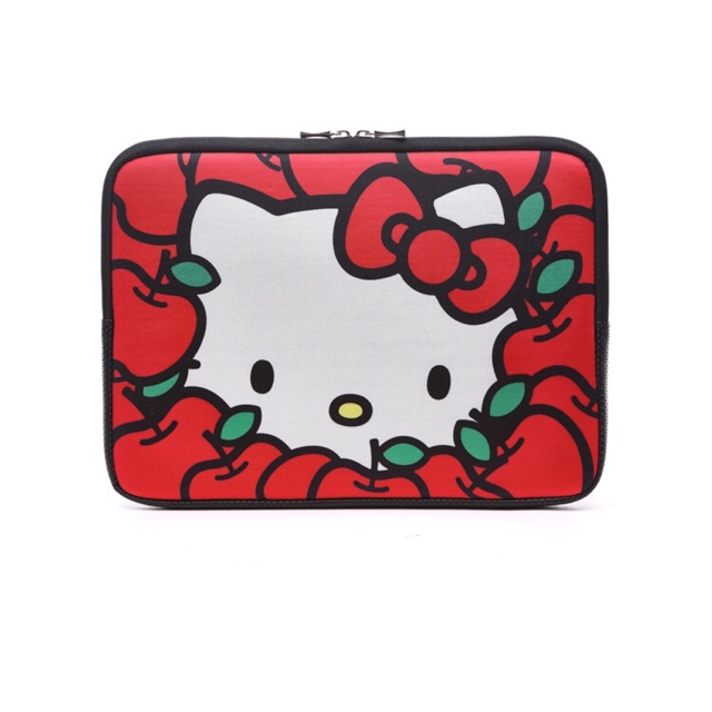 Tas Sarung Laptop Sleeve Softcase Hello Kitty  Neoprene 14 inch - Red