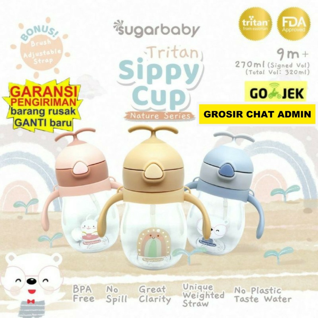 Sugar Baby TRITAN Sippy Cup Nature Series (270/320 ml,9mo+)