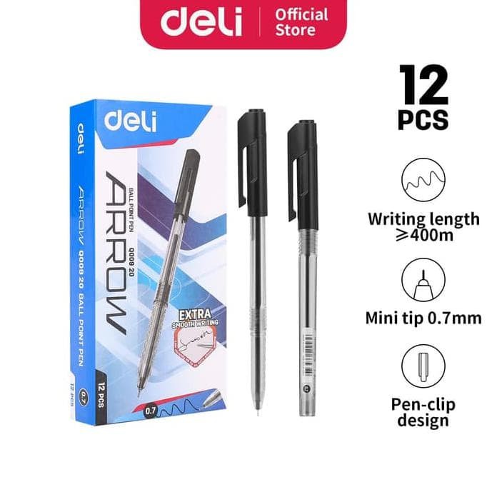 

Deli EQ00930 Pulpen 0.7mm Tinta Biru 1 Pulpen