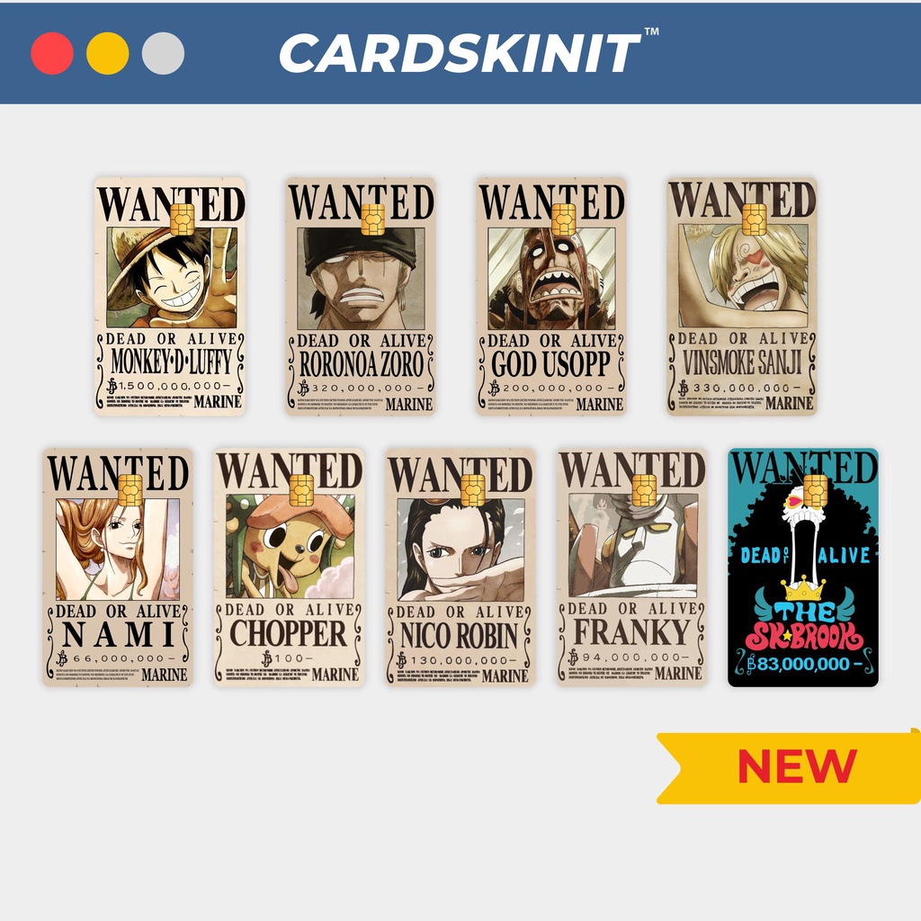 

Bounty One Piece | Card Skin It ( Sticker Skin Card / Stiker Skin Kartu ATM )