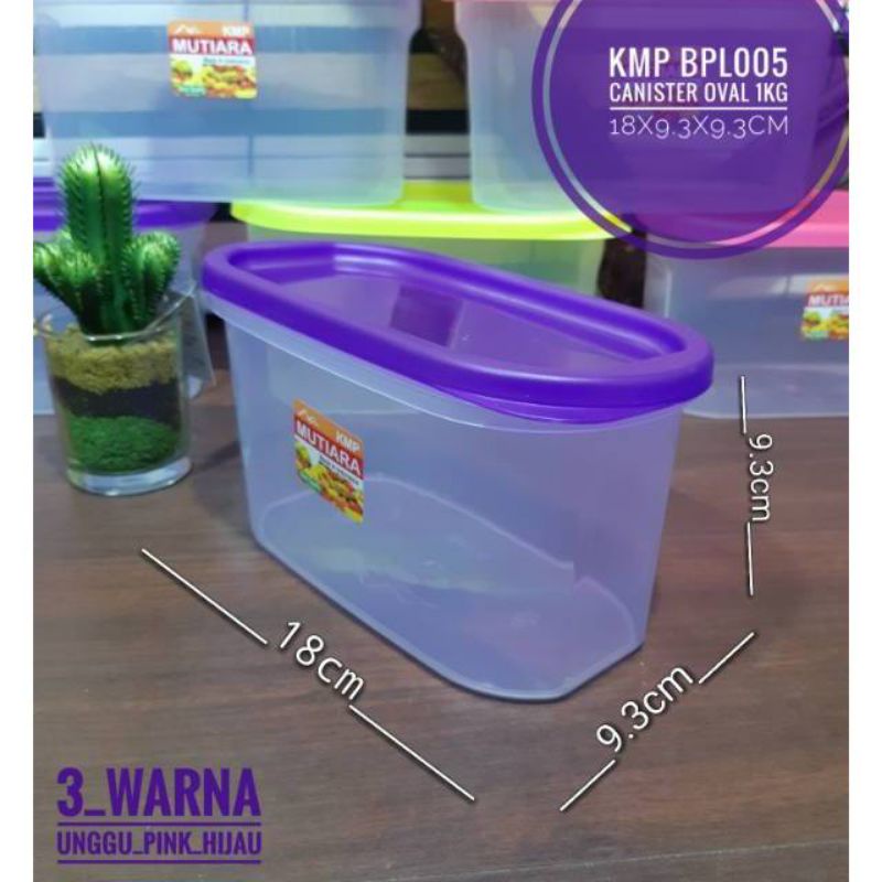 Toples Oval Bening 900 ml Toples Kotak Sealware 900ml Tempat Makanan KMP 900