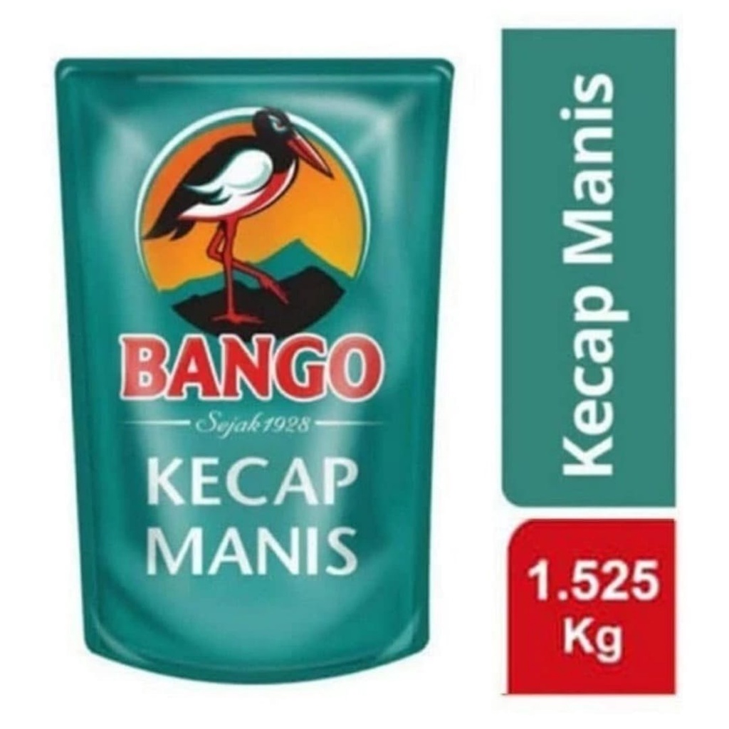 

TERMURAH !!! BANGO Kecap Manis 1.525 KG Pouch - Kecap Manis Murah Kedelai Hitam 1.525 KG