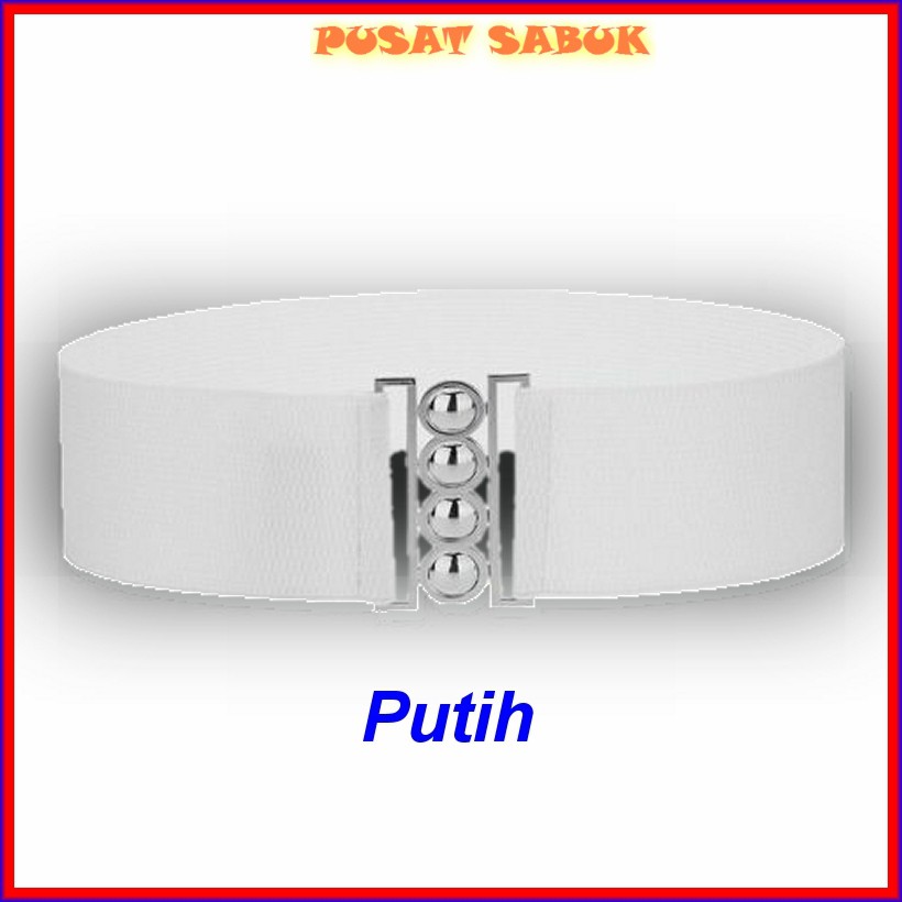 Belt Sabuk Wanita Pita Obi Karet Ikat Pinggang Fashion Gesper Cewek Korea Oby Besar Jumbo Big Women