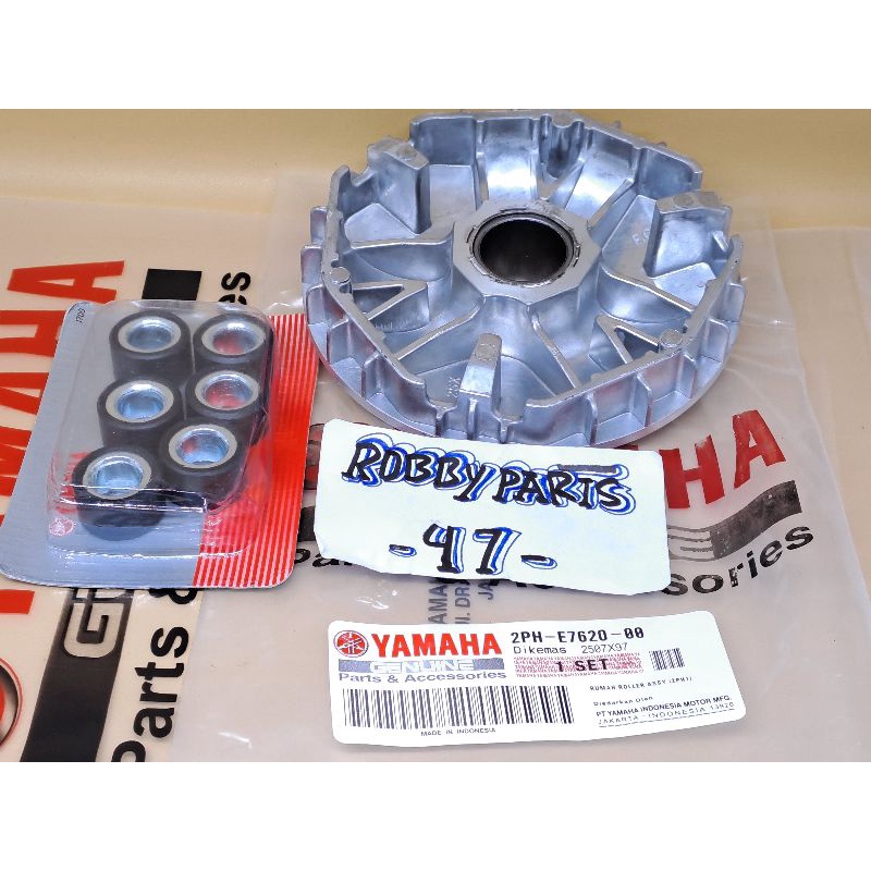 Rumah roller only + Roller 2PH Mio M3 Mio soul GT125 Mio s125 Mio z125 Mio 125 Fino 125 Xride 125 Or