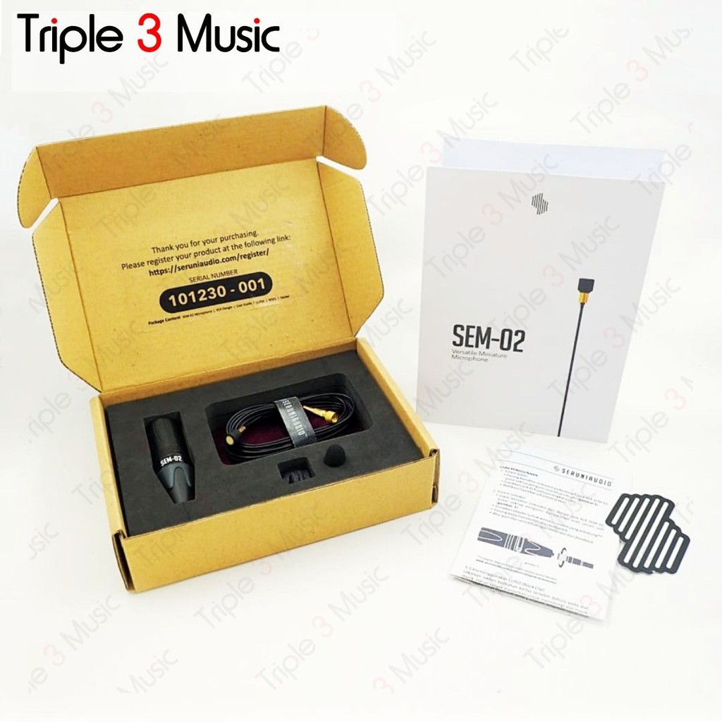 SERUNI SEM-02 SEM02 ORIGINAL Mic Condenser Gitar saxophone ukulele