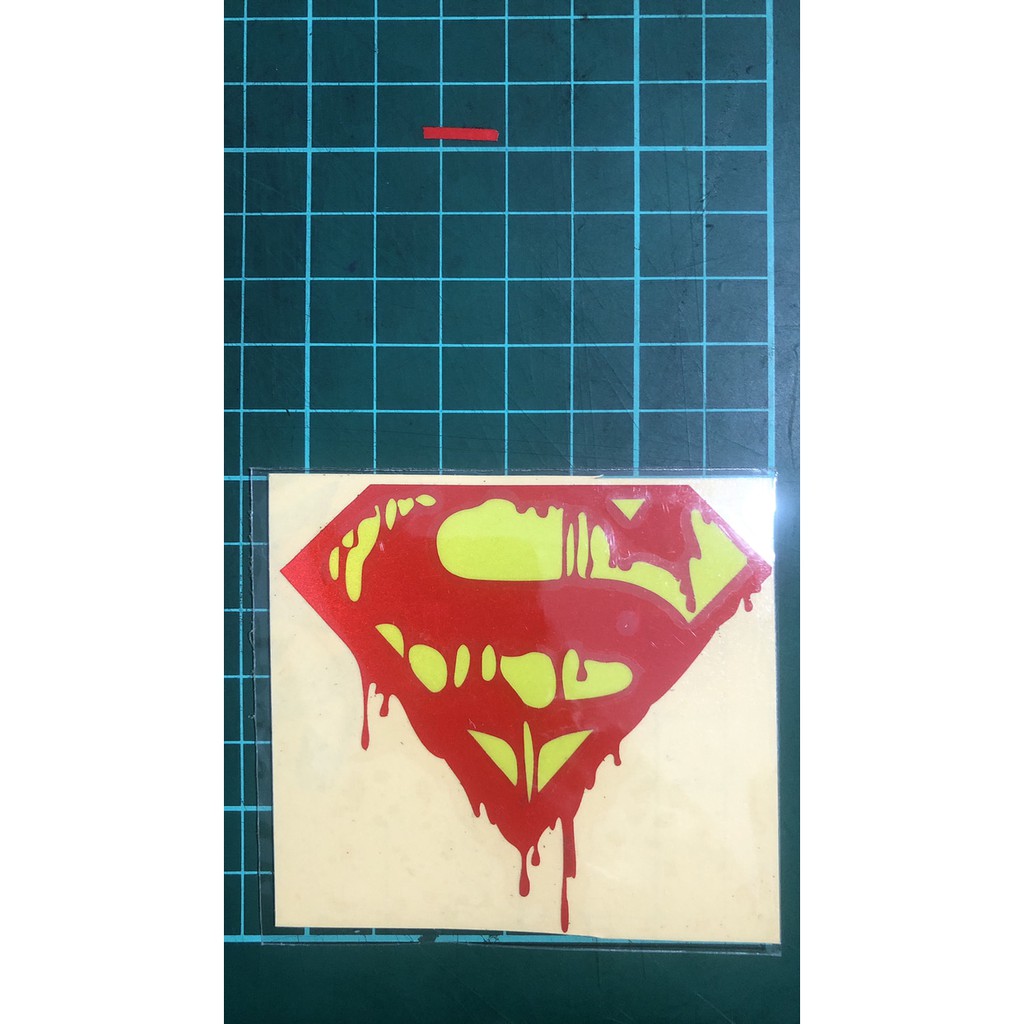 Stiker Superman darah