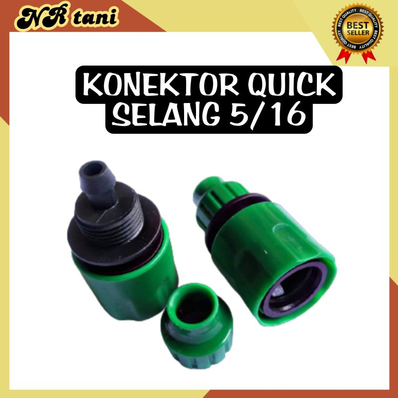 KONEKTOR QUICK SELANG 8MM POMPA DC- KONEKTOR QUICK SELANG 5/16 POMPA DC  RELEASE/ KONEKTOR QUICK REL